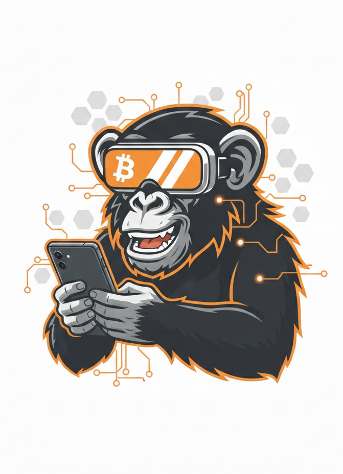 Homem feliz utilizando smartphone para criptomoedas